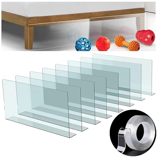 mioule Spielzeugblocker Couch,8 StüCk 40cm L 20cm H Transparente Spielzeugblocker FüR MöBel - Durchsichtiges Blockierbrett Unter Den MöBeln von mioule