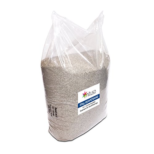 mituso Quarzsand, Filtersand, Aquariumsand, 1er Pack (1 x 25kg) von mituso