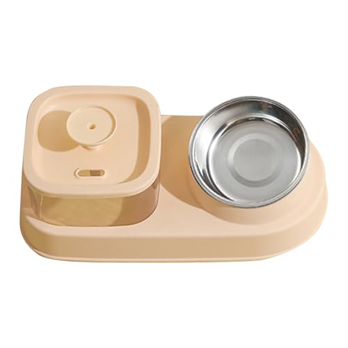 Cat Feeding Station, Spill Proof Water Bowl, Large Capacity Pet Fountain, Dry Wet Separation Design, for Multi Pet Households Kitten Care, 250g 31.5x11x15cm Pink Green Cat Feeding Station, Spill Proof Water Bowl, Large Capacity Pet Fountain, Dry Wet Separation Design, for Multi Pet Households Kitten Care, 250g 31.5x11x15cm Pink Green von mivceklw