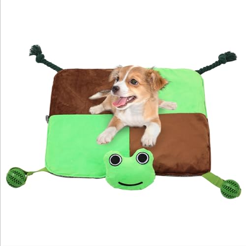 Engaging Dog Play Mat, Interactive Dog Mat, Sturdy Squeaky Puppy Carpet, Treat Puzzle Pad with Non Slip and Washable for Training, Feeding, or Playtime, 1 Piece von mivceklw