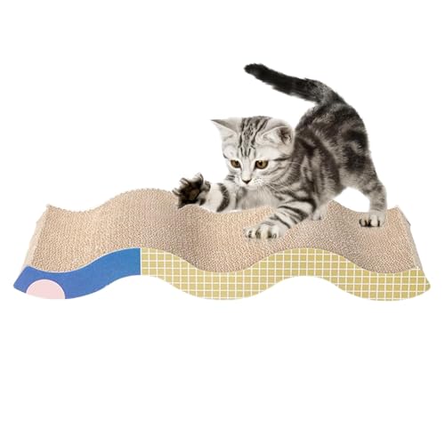 Katzenkratzbrett, Kitten Scratcher Lounge, Pet Scratching Bed, Furniture Protection Pad with Easy to Clean and maintain for Small and Medium Pets, 56 x 3 x 7 cm von mivceklw