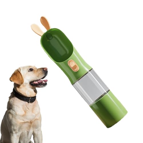 Leak Proof Dog Travel Bottles, 2-in-1 Lebensmittel- und Wasserbehälter für Hunde, tragbare Katzen- und Hundeflasche, leicht, kompakt, Reisezubehör für Haustiere, 10,83 x 3,15 cm, für Reisen, Strolling von mivceklw