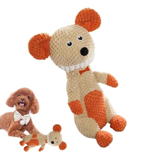 Plüschtier für Hunde mit Stridor, Kauspielzeug für Hunde, interaktives Spielzeug für Hunde, Plüschpuppe mit langlebigen und sicheren Materialien, 3,94 x 3,15 x 12,6 Zoll für kleine Rassentiere von mivceklw