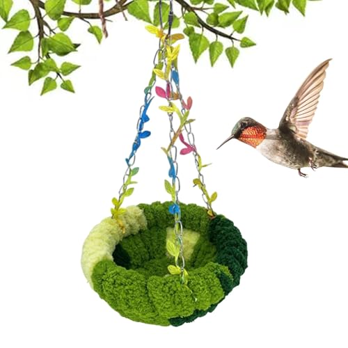 mivceklw Bird Hammock Nest, Plush SnuggleBed, Soft Winter Warm Shelter, Hanging Cage House, Cozy Resting Pad, Cockatiel Lovebirds, Hideouts for Your Pet 23,5 x 14 cm, mehrfarbig von mivceklw