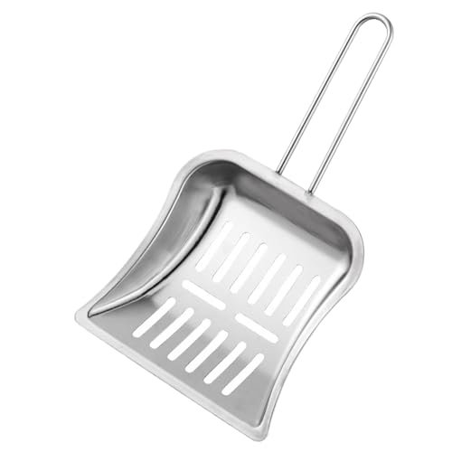 mivceklw Litter Scoop für Multi-Cat Household, Cat Litter Scooper mit langem Griff, Katzenkratzer, Litter Scoop mit Sifting Tray, verstellbarer Handle Litter Scoop, Metall Litter Scoop von mivceklw