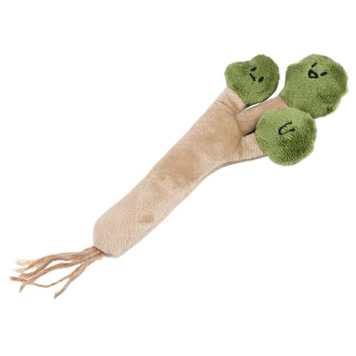 mivceklw Vegetable Shaped Plush Dog Toy, Soft Stuffed Chew Toy for Dogs and Cats, Interactive Comfort Toy for, Chattering Plush Dog Toy, Calming Chew Toy for Pet, Fun Pet Toy von mivceklw