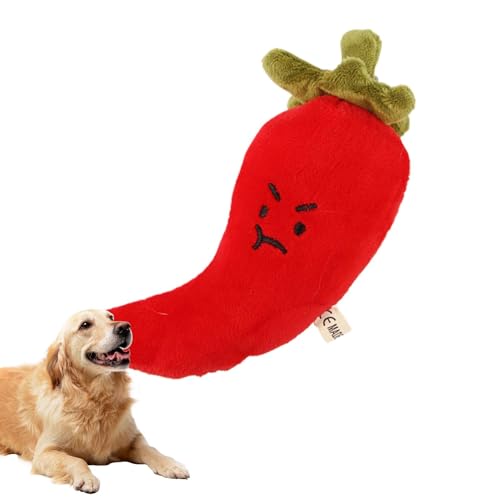 mivceklw Vegetable Shaped Plush Dog Toy, Soft Stuffed Chew Toy for Dogs and Cats, Interactive Comfort Toy for, Chattering Plush Dog Toy, Calming Chew Toy for Pet, Fun Pet Toy von mivceklw