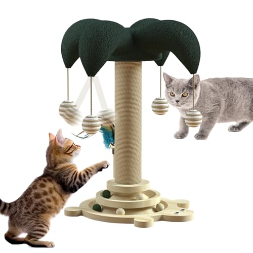 mivceklw für Katzen | hoch aus Sisal | Drehplatte interaktiv mit Ball zum Schutz von Möbeln Haus Wohnung mivceklw für Katzen | hoch aus Sisal | Drehplatte interaktiv mit Ball zum Schutz von Möbeln Haus Wohnung von mivceklw