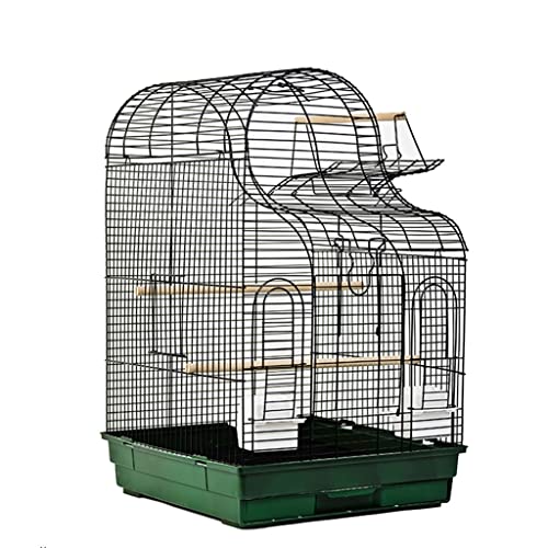 moisture Vogelkäfige Mittelgroße Reise Vogelkäfig Pet Bird House Universal Vogelkäfigrahmen Vogelträger mit Rolling Bracket Käfig für Papageiensittiche (Color : A) von moisture