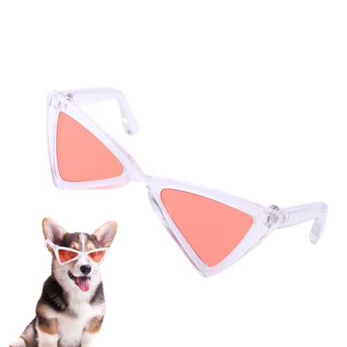 moonyan Lustige Hundesonnenbrille, Katzensonnenbrille,Lustige dreieckige Haustier-Sonnenbrille | Tierkostüm-Brille, süße Katzen-Sonnenbrille für Partys, Zeremonien, Ausflüge, Festivals von moonyan