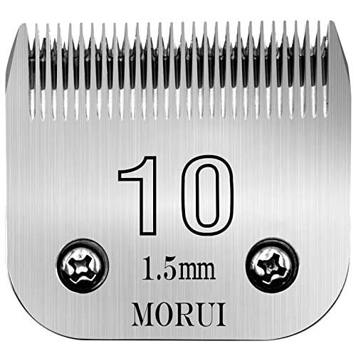 morui Schermaschine für Hunde, 1,5 mm, abnehmbar, UltraEdge-Serie, kompatibel mit den meisten Andis, Oster A5 Wahl KM Serie, 10 Stück von morui