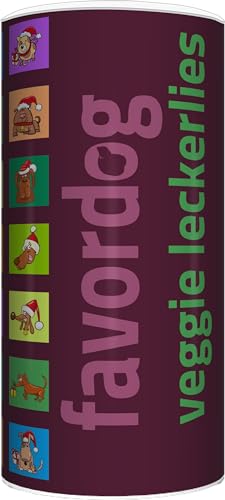 favordog Veggie leckerlies - Getreidefreier Snack in der Aromadose. EIN Weihnachtlicher Genuß zum Verschenken! von müslide