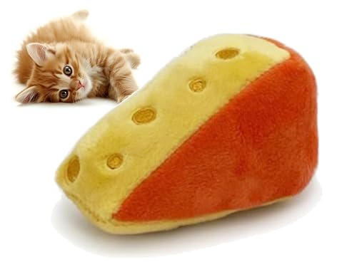 munchiecat Premium Katzenminze Käsekeil Spielzeug – Interaktiver Spaß für Katzen jeden Alters – haustiersichere Materialien für Katzenliebhaber (1 Stück Käse) von munchiecat