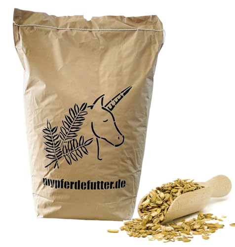 mypferdefutter Bio Hafer frisch gequetscht - 13,5kg - von bayrischen Feldern - 100% Natur PUR ohne Zusätze und Melasse - angebaut nach den Standards und Auflagen von Naturland von mypferdefutter