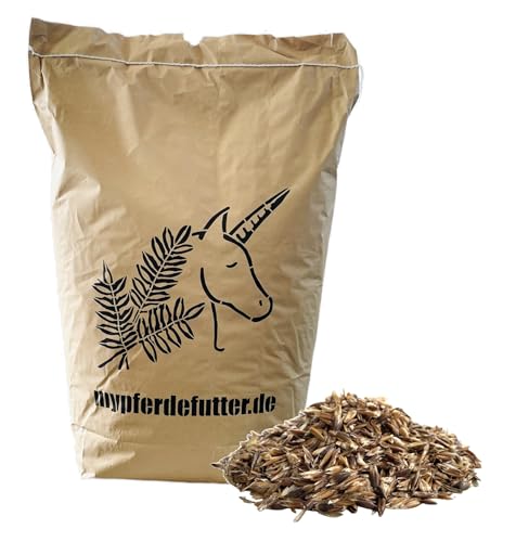 mypferdefutter Schwarzhafer frisch gequetscht - 13,5 kg - von bayrischen Feldern - 100% Natur PUR ohne Zusätze und Melasse - gereinigt und frisch verarbeitet von mypferdefutter