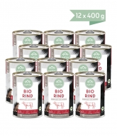 100% Bio-Rind, Inhalt: 12 x 400g Sparpaket von naftie