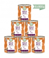 100% Wald Wild, Inhalt: 6 x 800g Sparpaket von naftie