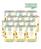 Bio Land Huhn, Inhalt: 12 x 400g Sparpaket von naftie