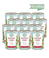 Bio Wiesen Rind, Inhalt: 12 x 400g Sparpaket von naftie