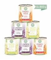 Veganes Nassfutter Mischpaket 6 x 800g von naftie