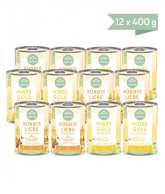 Veganes Nassfutter Mischpaket neue Sorten 12 x 400g von naftie