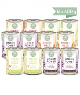 Veganes Nassfutter Mixpaket 12 x 400g von naftie