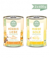 Veganes Nassfutter Testpaket neue Sorten 2 x 400g von naftie