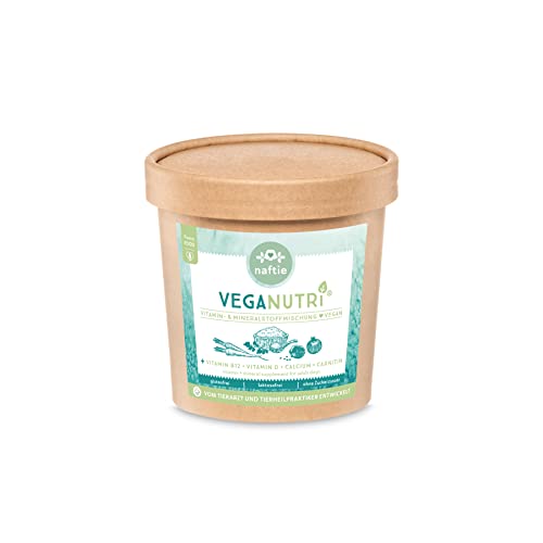 naftie VegaNutri Vitamin & Mineralien Mix für Hunde - Multivitamine & Mineralstoffe - Futterzusatz vegan - 250g von naftie