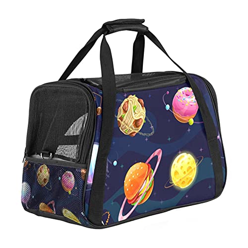Haustier-Reise-Tragetasche, Handtasche Haustier-Einkaufstasche für kleine Hunde und KatzenSpace Donut Planet Universe von nakw88
