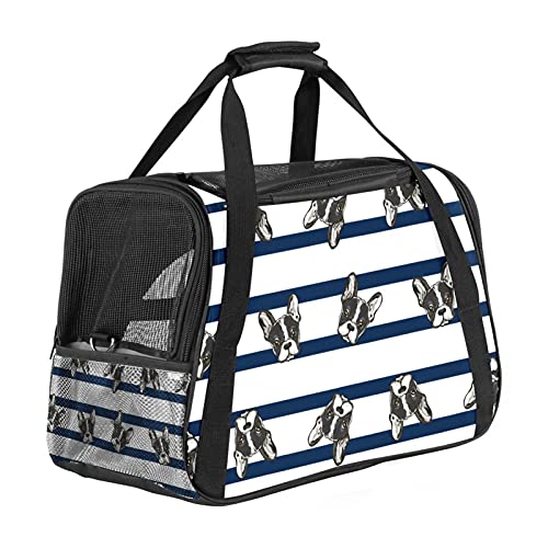 Haustiertasche Carrier Atmungsaktives Mesh Travel Safe Sling Bag Carrier für Hunde KatzenFußball Fußball Schwarz Weiß von nakw88
