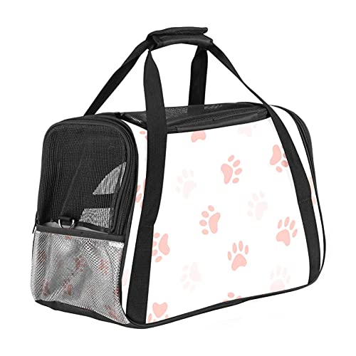 Hundetragetasche,Welpen-Reisetragetasche für Katzen,Hunde Puppy Comfort PortablePaw White von nakw88