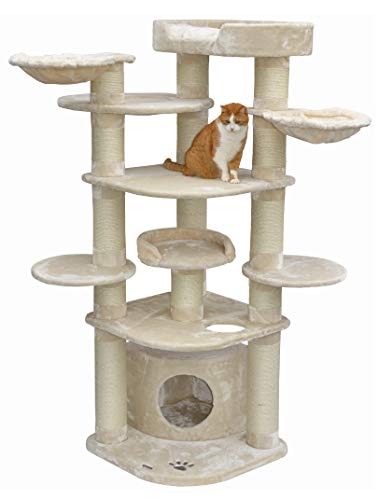 nanook Premium Kratzbaum Gigant Deluxe XXL deckenhoch Katzenbaum für große Katzen Kletterbaum stabil standfest 15 cm Ø Kratzstamm von nanook