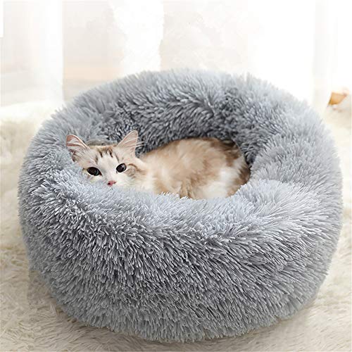 NA Hundebett, Bequemes Rundes Donut Kuschel Haustierbett, Schlafendes Haustierkissen Katzenbett für Hunde Katzen (M) von naosummy