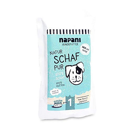 napani - Premium Hundefutter nass,100% Schaf, glutenfreies, getreidefreies Nassfutter aus der Dose, allergiefreundlich & wohl bekömmlich, 1 x150g von napani