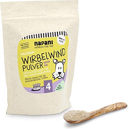 napani Wirbelwindpulver Vital Zusätze für Hunde, fördert die natürliche Funktion von Sehnen, Bändern & Gelenken, nutritives Spezialpulver für die Vitalität, Gelenkbooster, 1 x 250g von napani