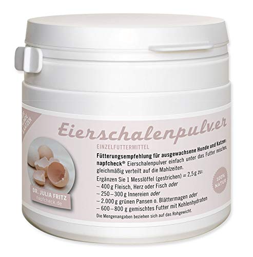 napfcheck Eierschalenpulver - für Hunde und Katzen - 500 g von napfcheck