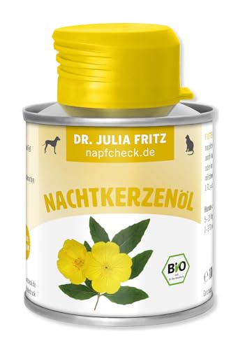 napfcheck Nachtkerzenöl kaltgepresst – für Hunde und Katzen - 100 ml von napfcheck