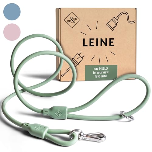 ne&no® Hundeleine 1,5 m Loft Design | schmutz- & wasserfest | Führleine für Hunde | Hundeleine | Leine Hund | Dog Leash | Hundeleine grün von ne&no