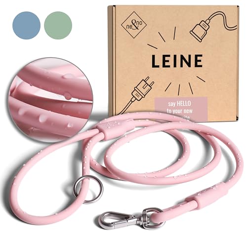 ne&no® Hundeleine 1,5 m Loft Design | schmutz- & wasserfest | Führleine für Hunde | Hundeleine | Leine Hund | Dog Leash | Hundeleine rosa von ne&no