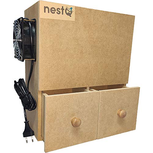 nestQ Samenreiniger Vögel Reinigungsmaschine Vogelfutter Mischung - Höhe 40 cm, Breite 17 cm und Länge 34 cm von nestQ