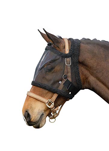 Netproshop Fliegenmaske ohne Ohren Tragbar ohne Halfter Shetty, Fohlen Pony/Cob/Full, Groesse:Fohlen von NETPROSHOP