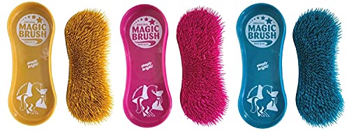 netproshop Pferde Bürsten Magic Brush Gegen Hartnäckigen Schmutz, Farbe:Petrol von netproshop