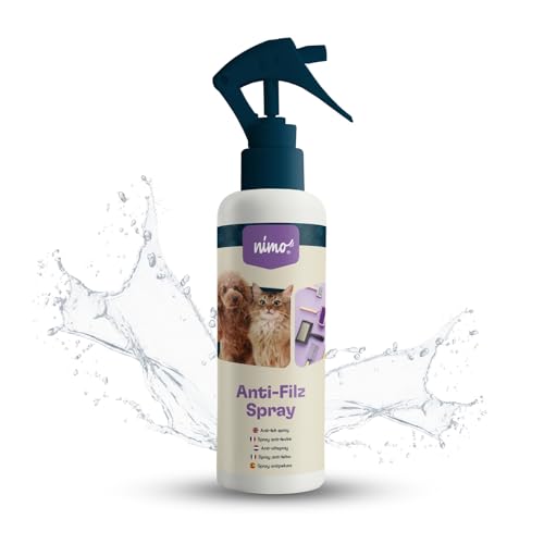 nimo® Anti Filz Spray | für Hunde, Katzen & Haustiere | Entfilzungsspray löst Verfilzung & Knoten im Fell | leichtere Kämmbarkeit, Fellpflege, Entwirrung von nimo