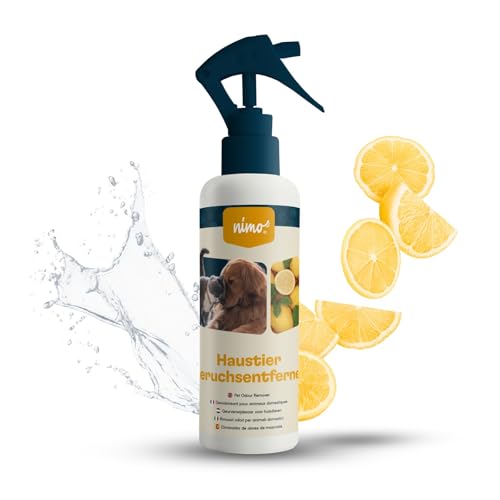 nimo® Haustier Geruchsentferner | Geruchsneutralisierer Spray gegen unangenehme Gerüche | effektiver Geruchsentferner für den gesamten Haushalt | Geruchsneutralisierer gegen Tierurin von nimo