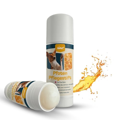 nimo® Pfoten Pflegestift | Pfotenbalsam für Hunde und Katzen | Pfotenschutz mit pflegendem Bienenwachs & Propolis | Wundschutz für trockene Ballen von nimo