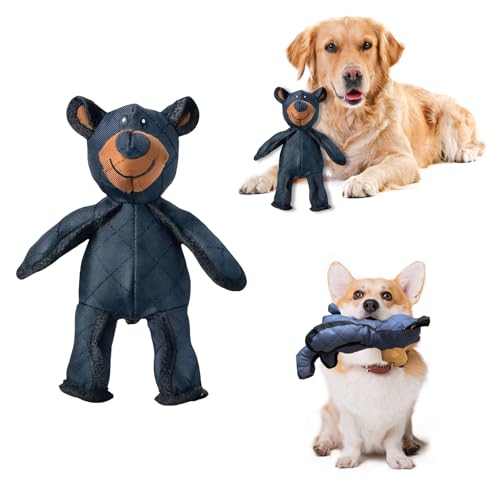 nnOuOnn 2024 Unzerstörbares Bär-Hundespielzeug, Mighty Bear 2.0 Hundespielzeug Chew Buddy Kauspielzeug, unzerstörbarer Hunde-Teddy Oxford-Tuchmaterial, geeignet für große und kleine Hunde von nnOuOnn