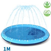 nobleza  - Hundepool mit Sprinkler für Hunde blau 1 m, 5 cm von nobleza