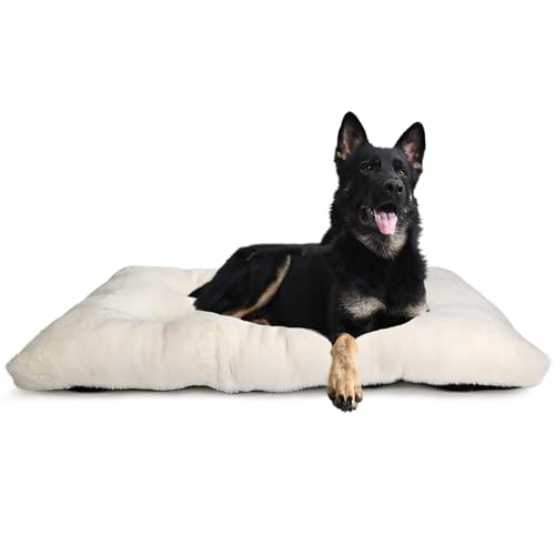 nononfish Große Hundebox-Pads für Hundekäfige, waschbar, mit rutschfester Unterseite, passend für Hundekäfige oder Zwinger, Deluxe-Hundekäfig-Pads für 121,9 cm Hundehütte, Jumbo Plus von nononfish