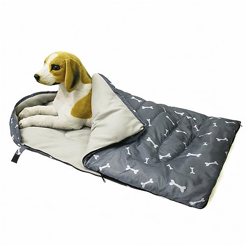 nuanzhiyuan Kleine Katze Winter Warm Bett Hund Schlafmatte Outdoor Haustier Schlafsack Weich Dickes Kissen Tragbar Hunde Camping von nuanzhiyuan