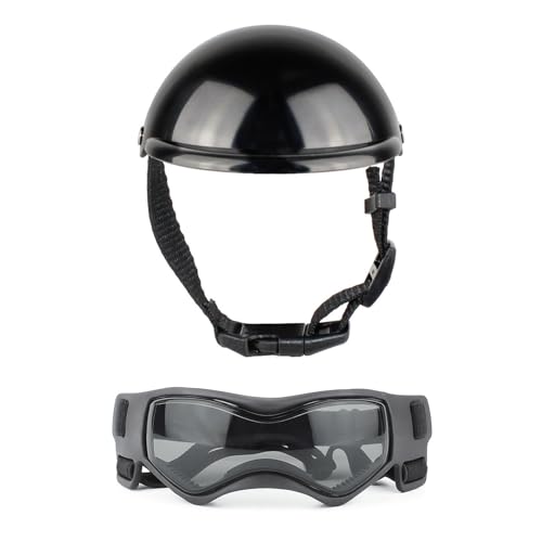 nuanzhiyuan Motorradhelm mit Schutzbrille, für Outdoor-Abenteuer, Helm mit Ohrloch von nuanzhiyuan